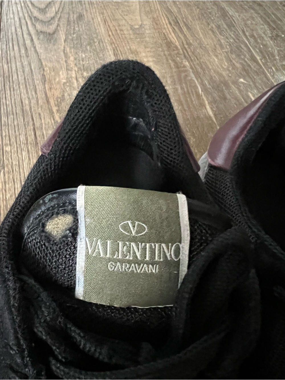 Valentino Garavani Rockrunner Mesh Sneakers w Brown Gum Midsole - Picture 5 of 7